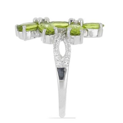 BUY STERING SILVER NATURAL PERIDOT GEMSTONE RING 